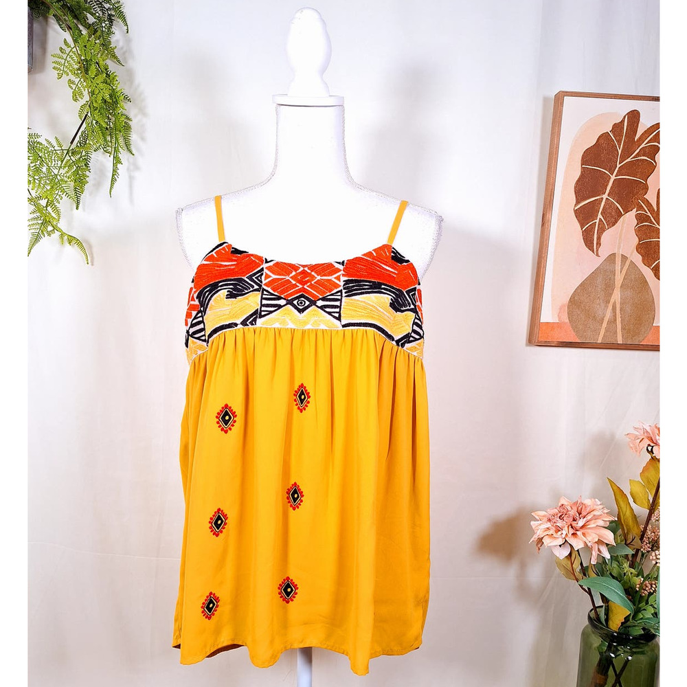 THML Women's Blouse Embroidered Size Medium